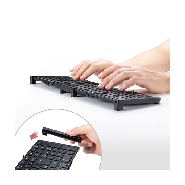 サンワサプライ Bluetooth折りたたみフルキーボード SKB-BT35BK
