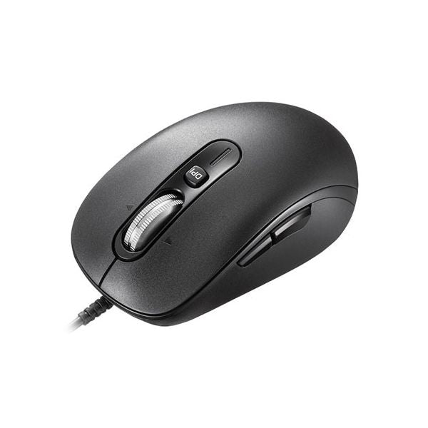 サンワサプライ 静音有線マウス チルトホイール 高速スクロール ブラック MA-YBS531BK