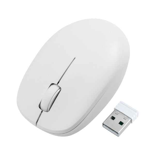 Digio2 無線静音3ボタン BlueLEDマウス ホワイト MUS-RKT247-W