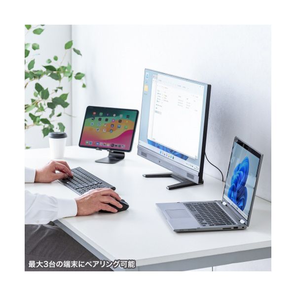 サンワサプライ 静音Bluetoothマウス（サイドホイール付き） 5ボタン ブラック MA-BBS523BK 1個