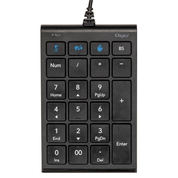 Digio2 有線 USBテンキーボード Zoom対応割当キー付 TNK-SU239BK  ブラック