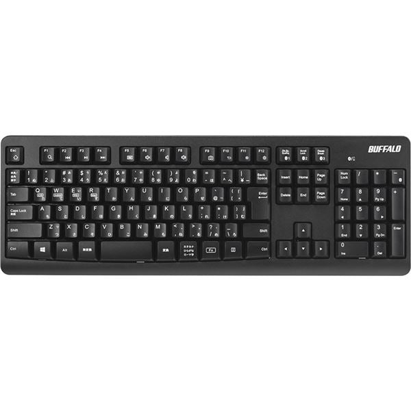 バッファロー Bluetoothキーボード スタンダード フル ブラック BSKBB100BK