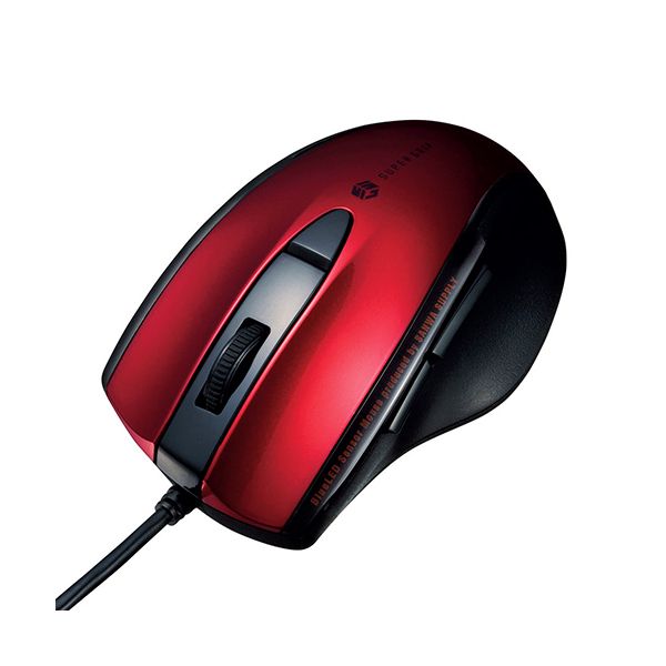 サンワサプライ 静音有線ブルーLEDマウス（5ボタン） MA-BL168R