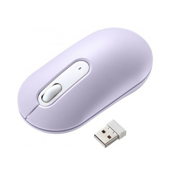 サンワサプライ 静音ワイヤレスマウス（薄型） パープル MA-WBS327PP 1個