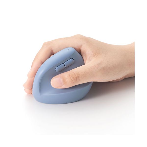 ナカバヤシ PICK! Bluetoothミニエルゴ静音5ボタンBlueLEDマウス ブルー MUS-BKF223BL