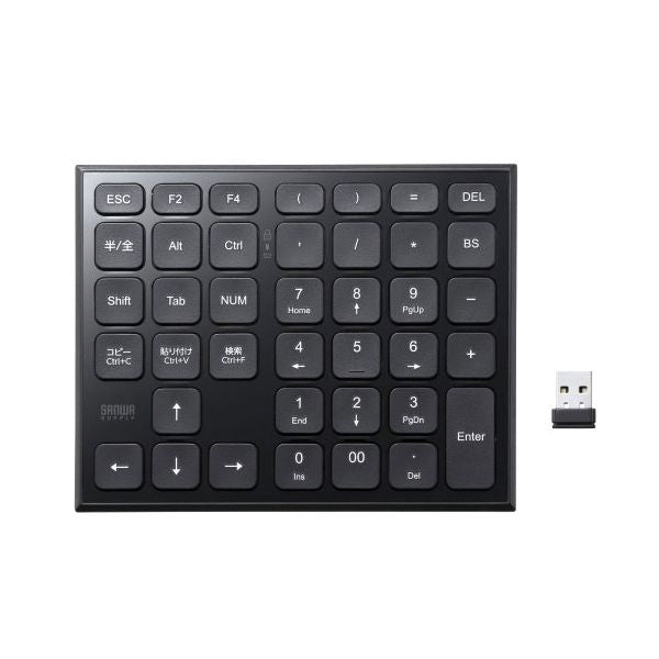 サンワサプライ 表計算ワイヤレステンキー ブラック NT-WL27BK