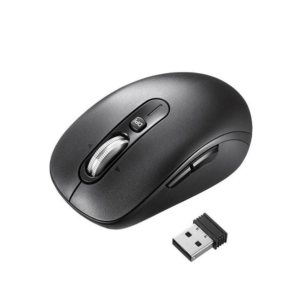 サンワサプライ 静音ワイヤレスマウス チルトホイール 高速スクロール ブラック MA-WBS530BK