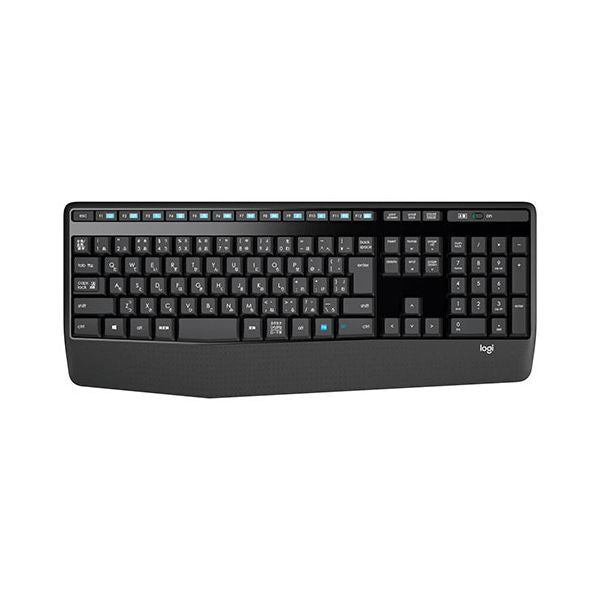 ロジクール ワイヤレスコンボ(フルサイズキーボード・テンキー有&右利き用マウス) パームレスト MK345n