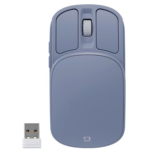 Digio2 無線充電スライド静音5ボタンBlueLEDマウス ブルー MUS-RKF235-BL