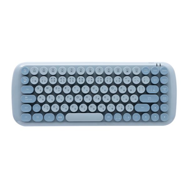 Digio2 無線 キーボード ラウンドキートップタイプ MK-03KBBL ブルー