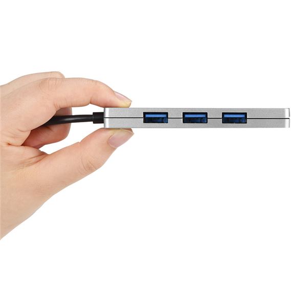 バッファロー（サプライ） USB3.0 4ポート バスパワーハブ シルバー BSH4U120U3SV