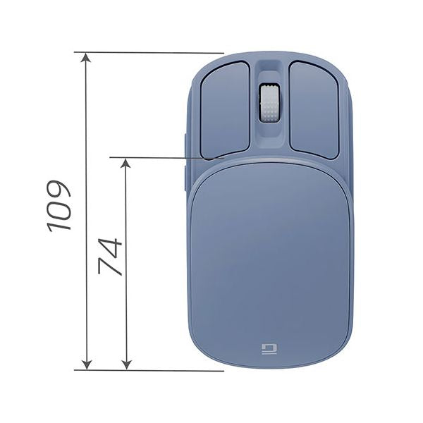 ナカバヤシ Digio 無線充電式スライド静音5ボタンBlueLEDマウス ブルー MUS-RKF235BL