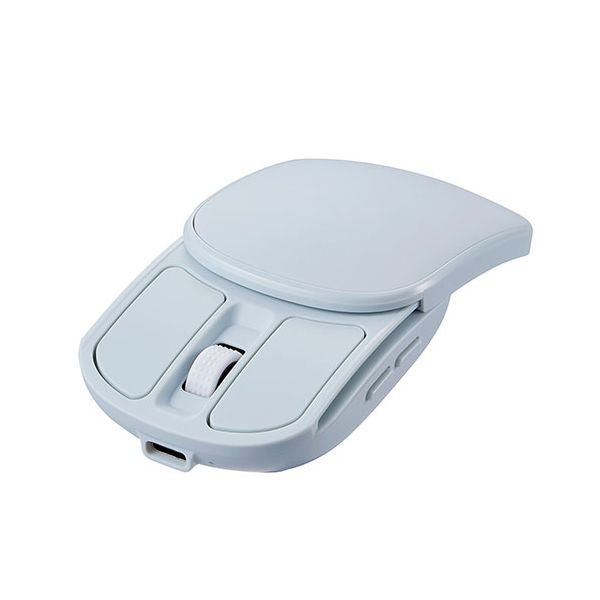 ナカバヤシ Digio 無線充電式スライド静音5ボタンBlueLEDマウス ミント MUS-RKF235MT