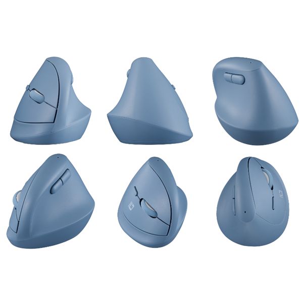 Digio2 無線 ミニエルゴ静音マウス 5ボタン／BlueLED [PICK！] MUS-RKF222BL ブルー