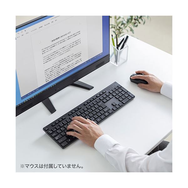 サンワサプライ ワイヤレスキーボード SKB-WL39BK