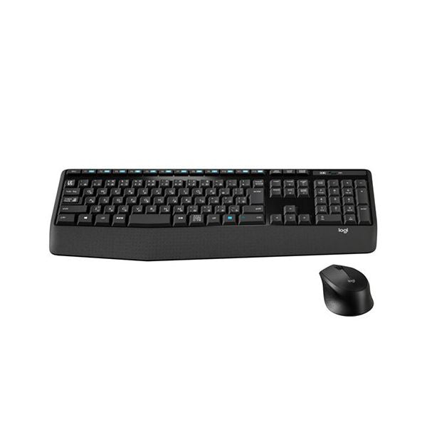 ロジクール ワイヤレスコンボ(フルサイズキーボード・テンキー有&右利き用マウス) パームレスト MK345n