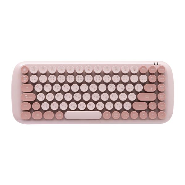 Digio2 無線 キーボード ラウンドキートップタイプ MK-03KBP ピンク