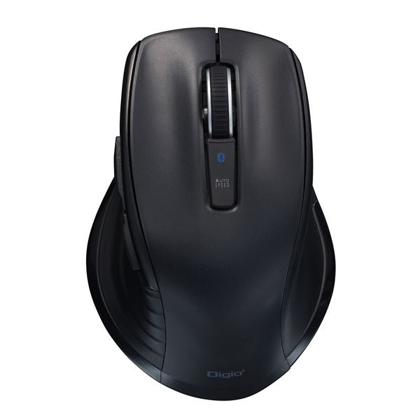 Digio2 Bluetooth 静音マウス 5ボタン／BlueLED MUS-BKF228BK ブラック