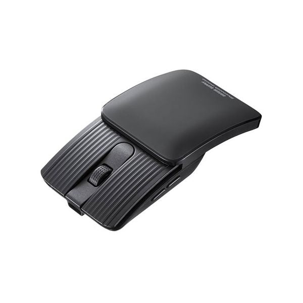 サンワサプライ 静音Bluetoothマウス 5ボタン スライドカバーで超コンパクトになる 充電式タイプ グレー MA-BBS526GY