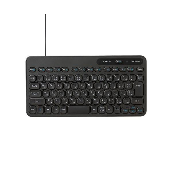 エレコム 有線ミニキーボード ブラック TK-CM10UMKBK