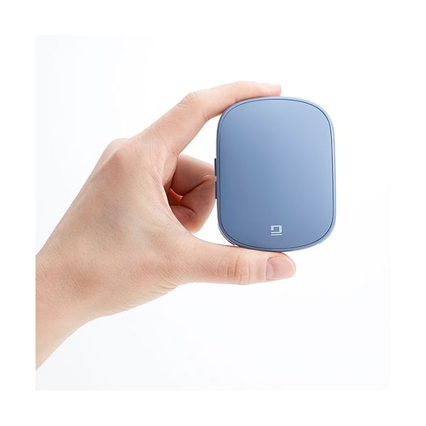 ナカバヤシ Digio 無線充電式スライド静音5ボタンBlueLEDマウス ブルー MUS-RKF235BL