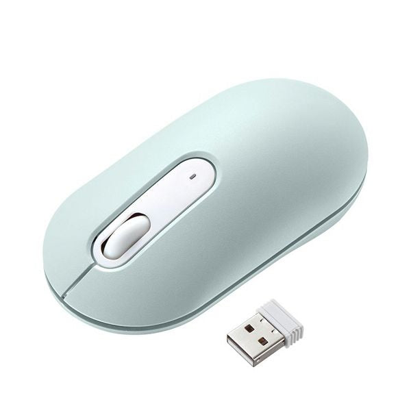 サンワサプライ 静音薄型ワイヤレスマウス グリーン MA-WBS327G 1個