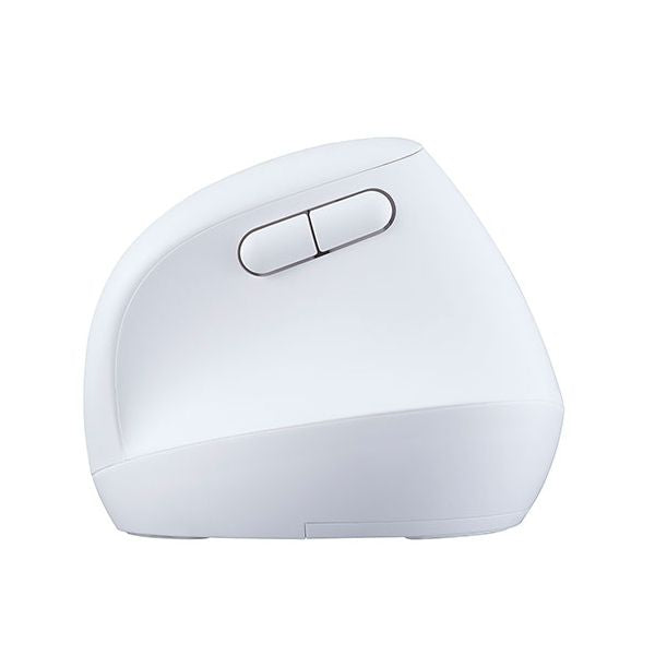 ナカバヤシ PICK! 無線ミニエルゴ静音5ボタンBlueLEDマウス ホワイト MUS-RKF222W