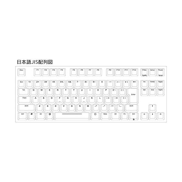 アーキスProgresTouch RETRO TKL メカニカルテンキーレスキーボード 日本語配列 Cherry MX 静音赤軸AS-KBPD91／SRBKN 1台